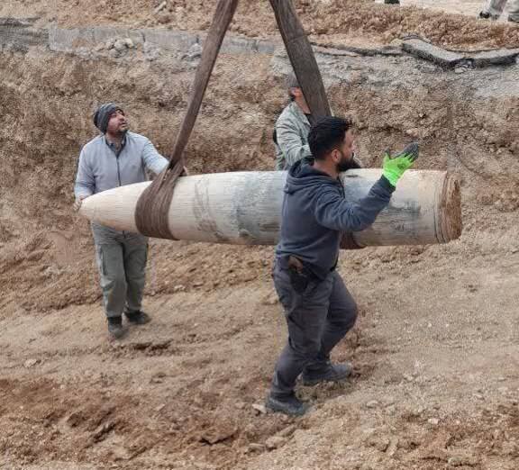 موشک عمل نکرده در بزرگراه شهید زین‌الدین/ جزئیاتی از ماموریت ویژه ۴۲۰ ساعته + عکس ‌