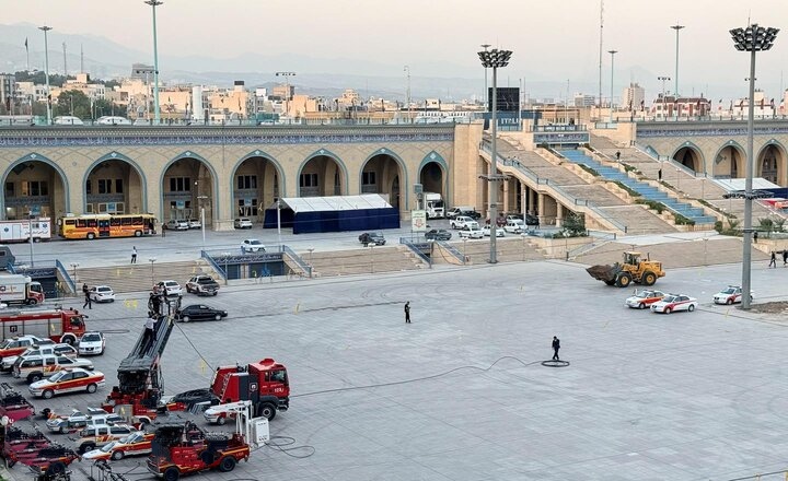 اتمام استقرار آتش‌نشانان در مصلی؛ پس از مراسم وداع و تا ظهر دوشنبه + توصیه‌های ایمنی